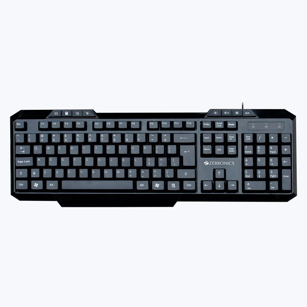 ZEBRONICS-KM2000 USB Wired Multimedia Keyboard
