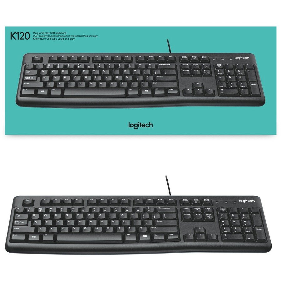 LOGITECH K120 PLUG AND PLAY USB WIERD KEYBOARD