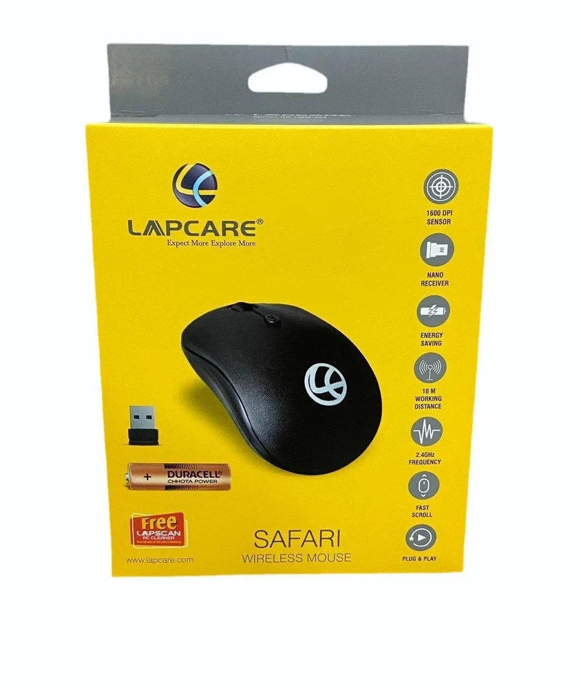 LAPCARE SAFARI III  WIRELESS MOUSE BLACK LWM-003