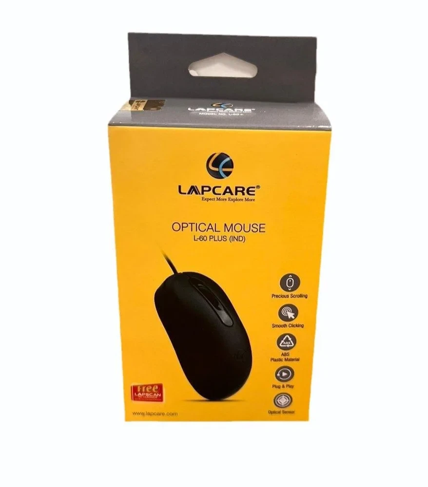 LAPCARE OPTICAL WIRED MOUSE L-60(IND)